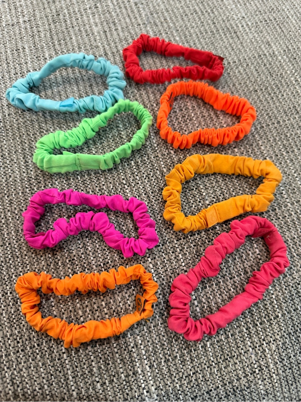 Lululemon Colorful Scrunchie Hair Bands Set - Multicolor